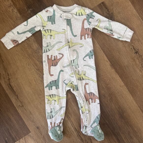 Carter's Long Sleeve Onesie Bundle: Airplanes, Anchor, Dinosaurs - Picture 6 of 7